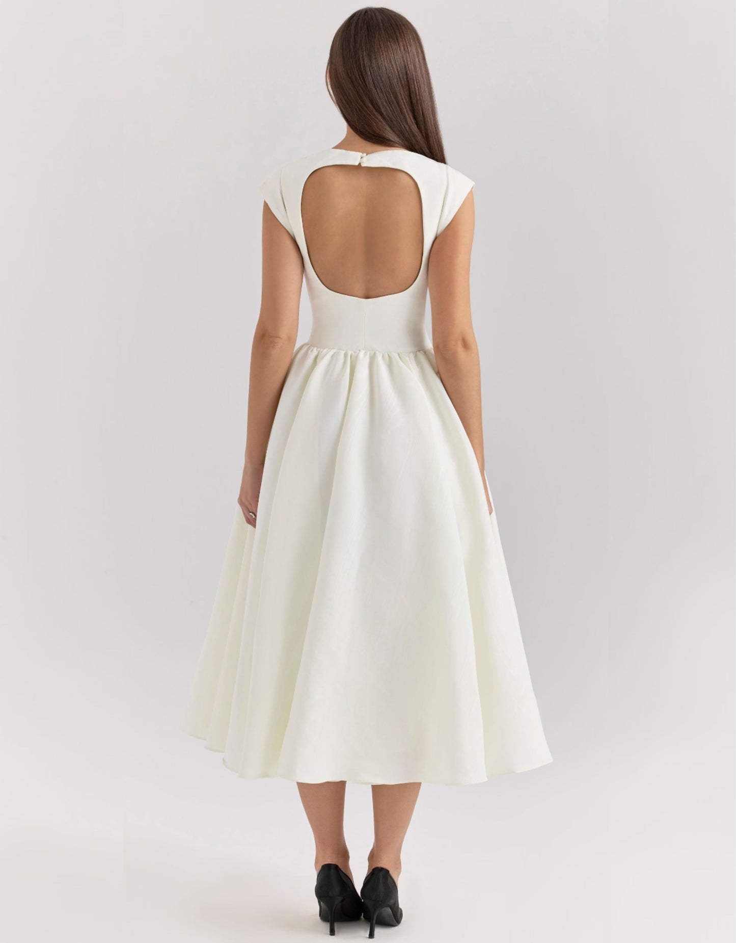 Anastasia Midi Dress - White