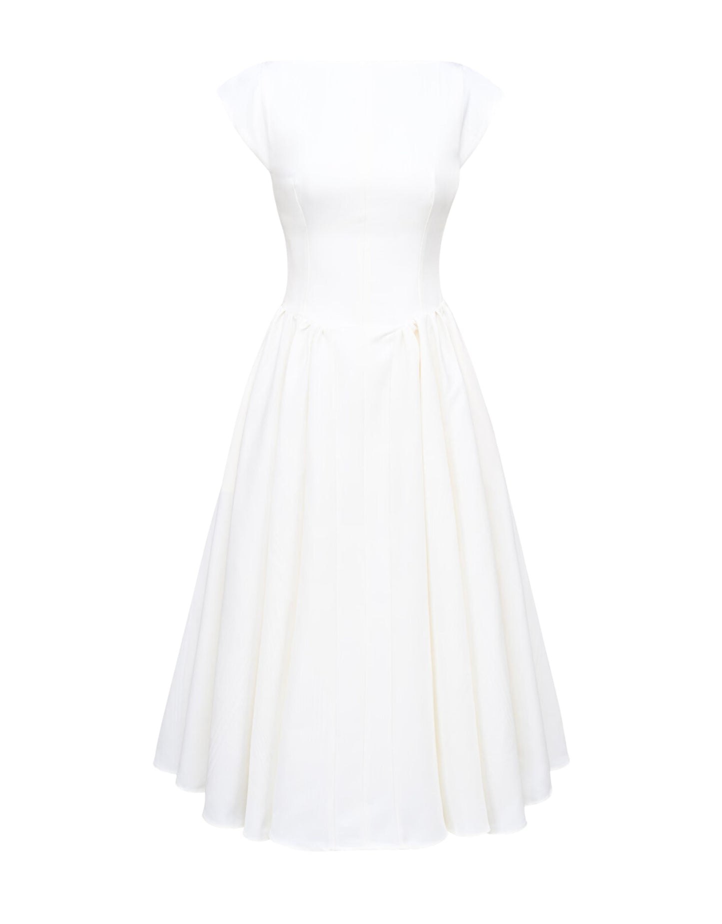 Anastasia Midi Dress - White
