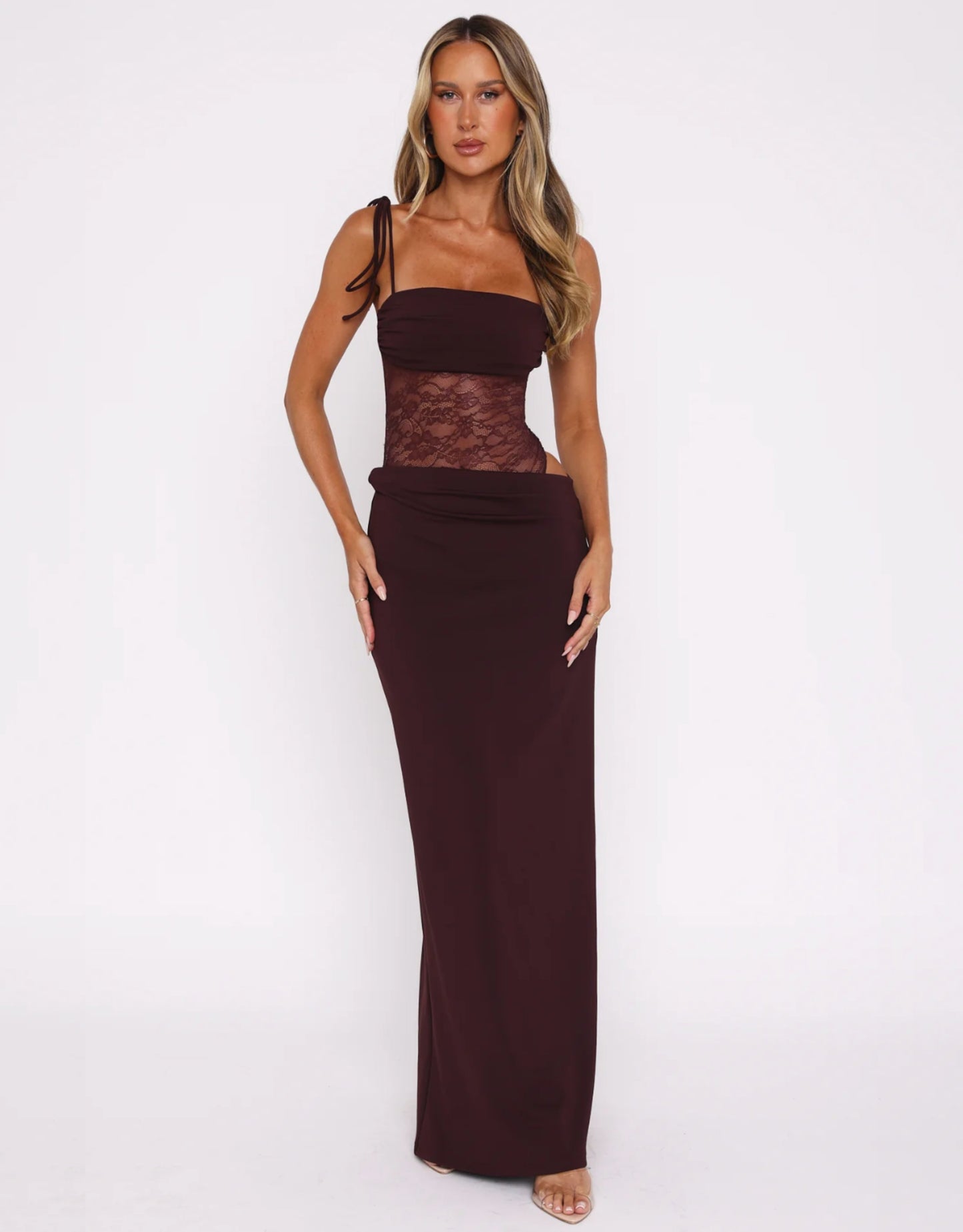 Celina Maxi Dress - Bordeaux