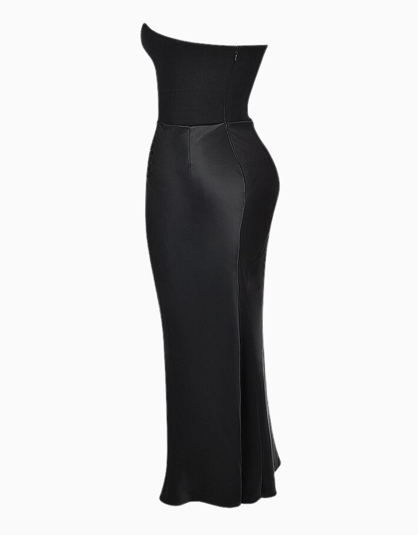 Solana Corset Maxi Dress - Black
