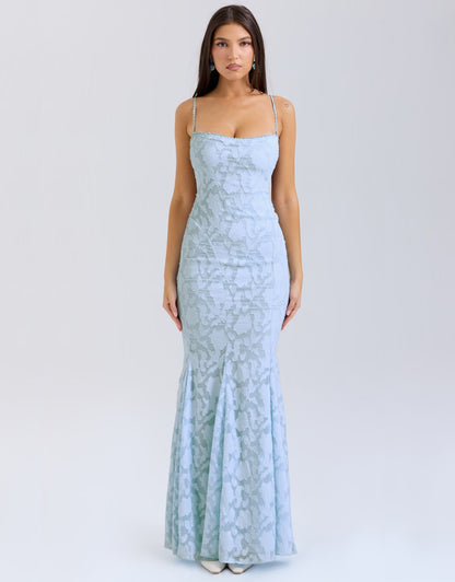 Maude Maxi Dress - Sky Blue