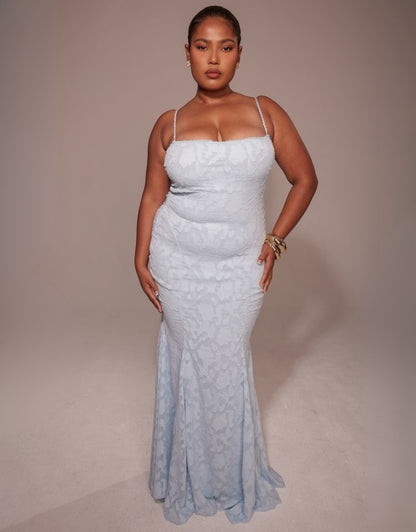Maude Maxi Dress - Sky Blue