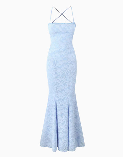 Maude Maxi Dress - Sky Blue