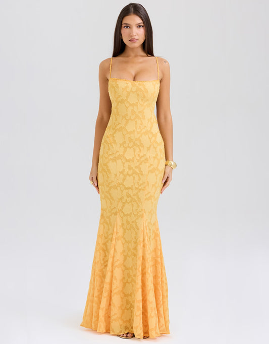 Maude Maxi Dress - Yellow